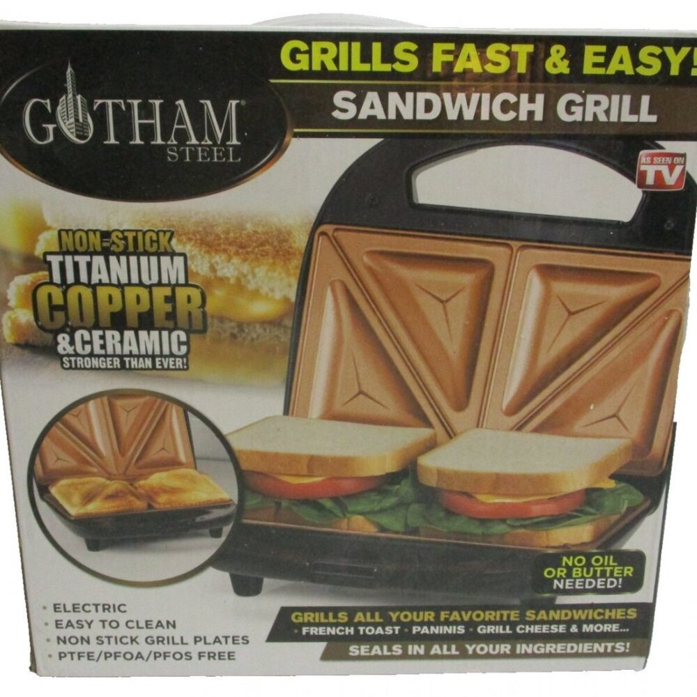 Nonstick Panini Press Sandwich Maker 2 in 1 Breakfast Sandwich Maker Grill
